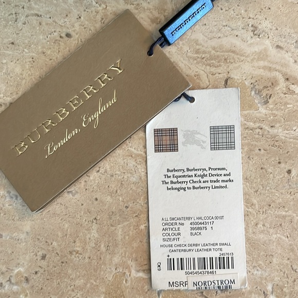 Burberry small leather tote - Picture 6 of 12